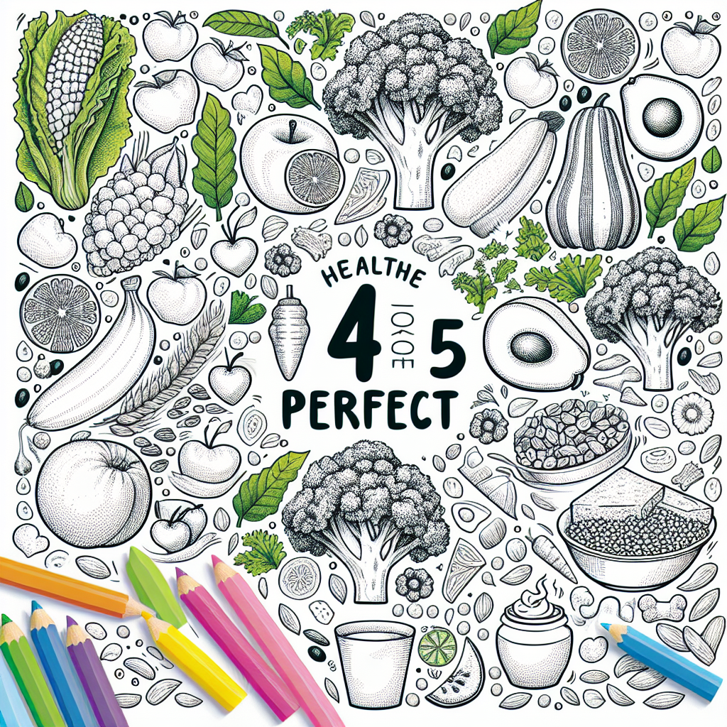 Contoh Poster Mewarnai: Sketsa Gambar Makanan 4 Sehat 5 Sempurna Terbaik